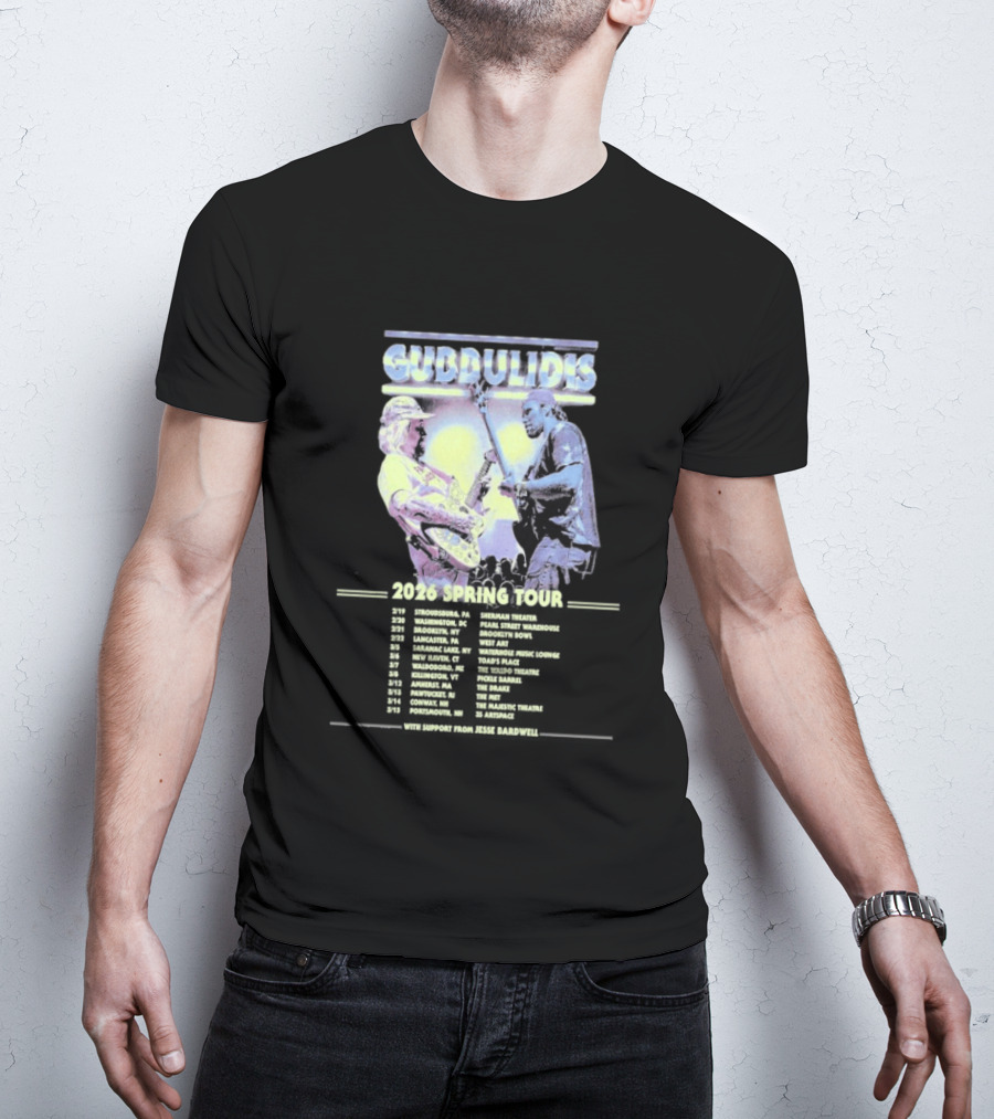 Gubbulidis 2026 Spring Tour Feb 20 Washington DC Live Concert Event T-Shirt