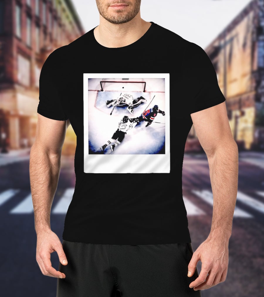 Women's Hockey USA Golden Goal Megan Keller Polaroid Picture T-Shirt