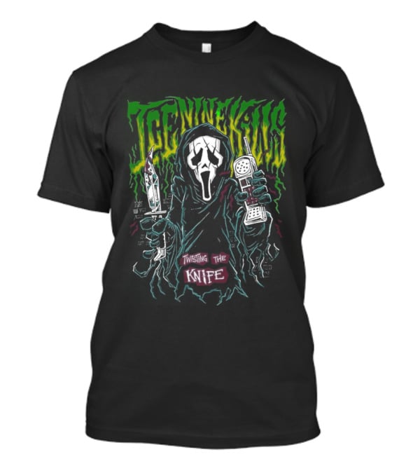 Ice Nine Kills Twisting The Knife Ghost Face Scream 7 Nightmare On The Knife Part One T-Shirt