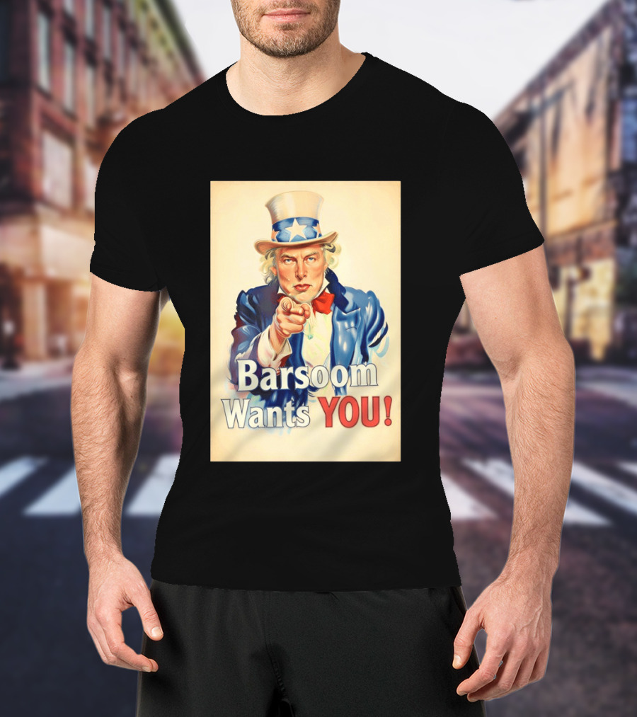 Elon Musk Uncle Sam Barsoom Wants You T-Shirt