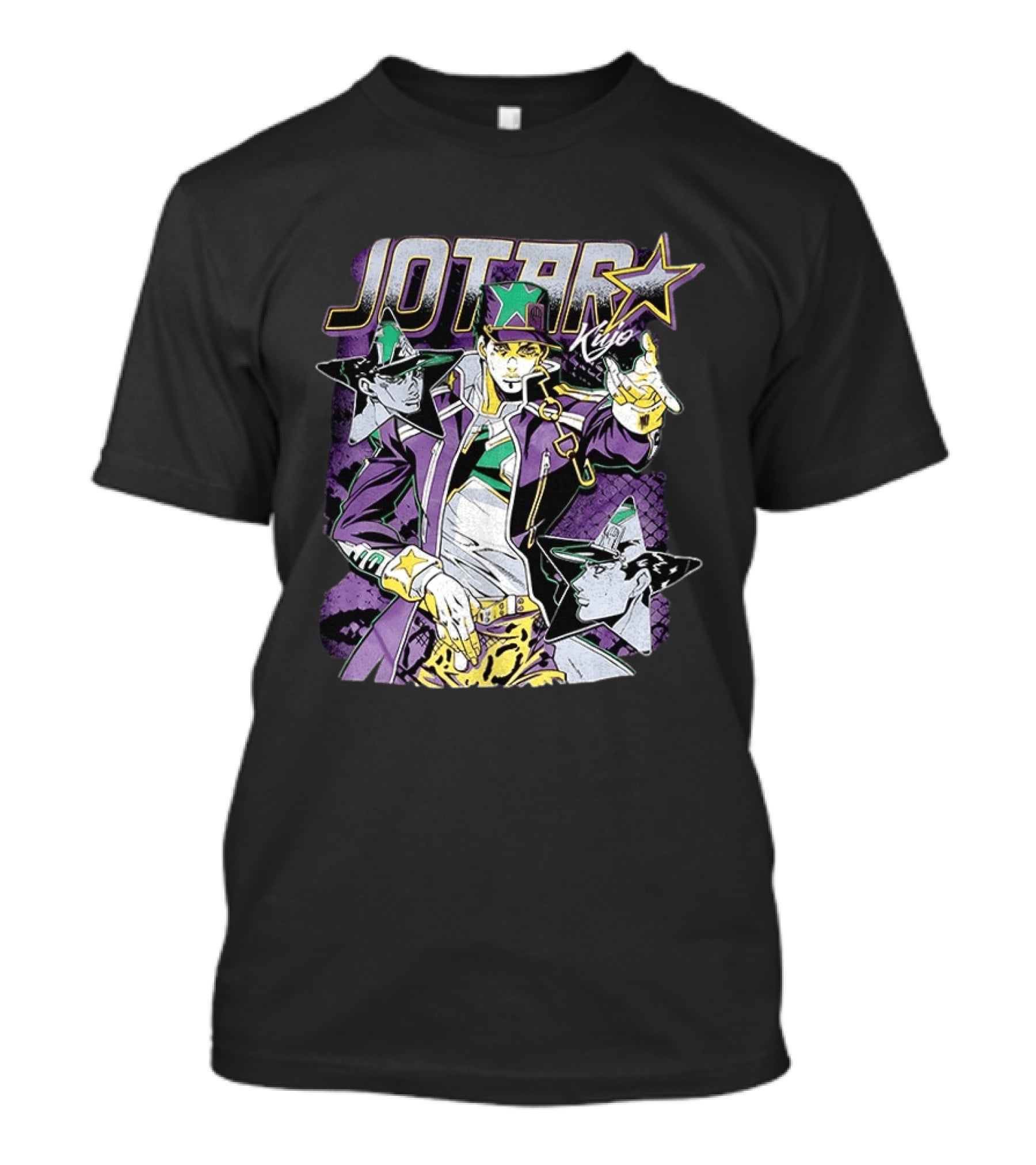 Jotaro Kujo Jojo's Bizarre Adventure Purple Star T-Shirt