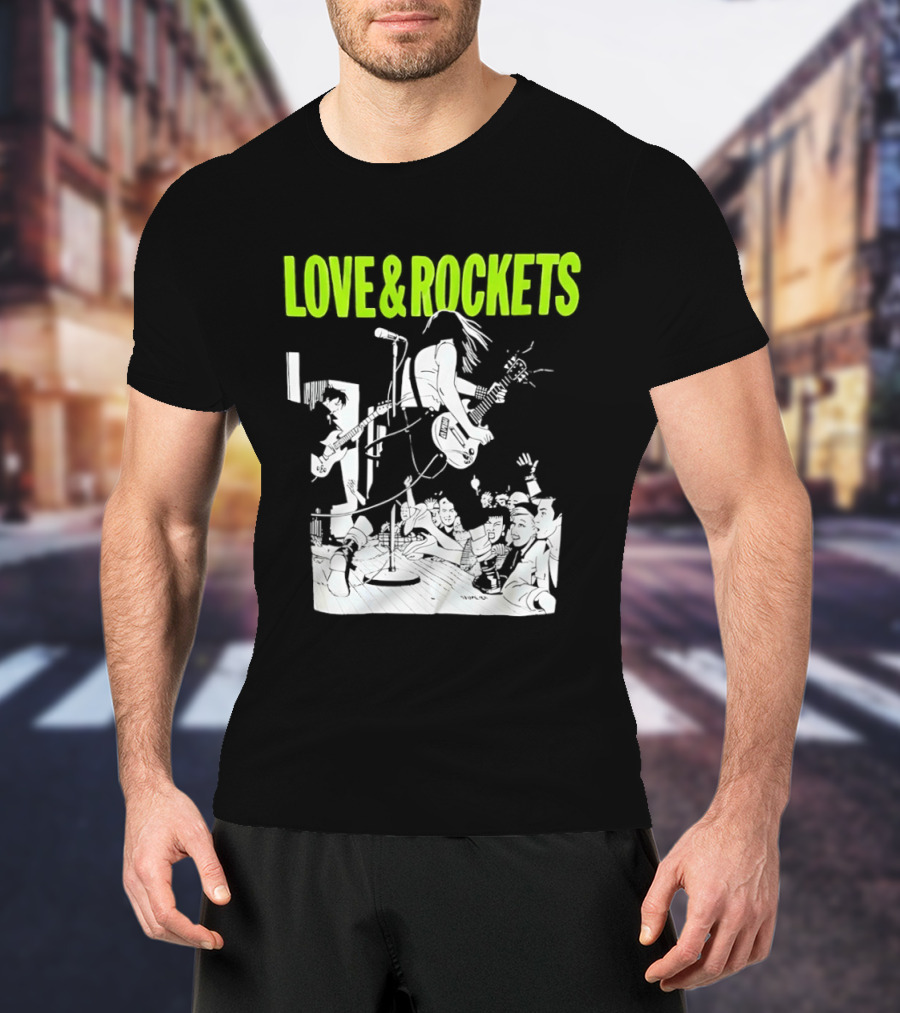 Love And Rockets Band Iconic Performance T-Shirt
