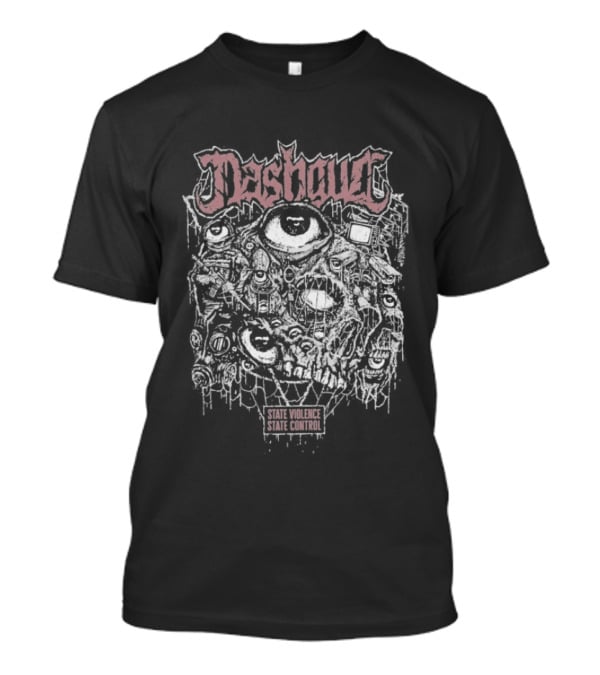 Nashgul State Violence State Control Eyes Occult Visuals T-Shirt