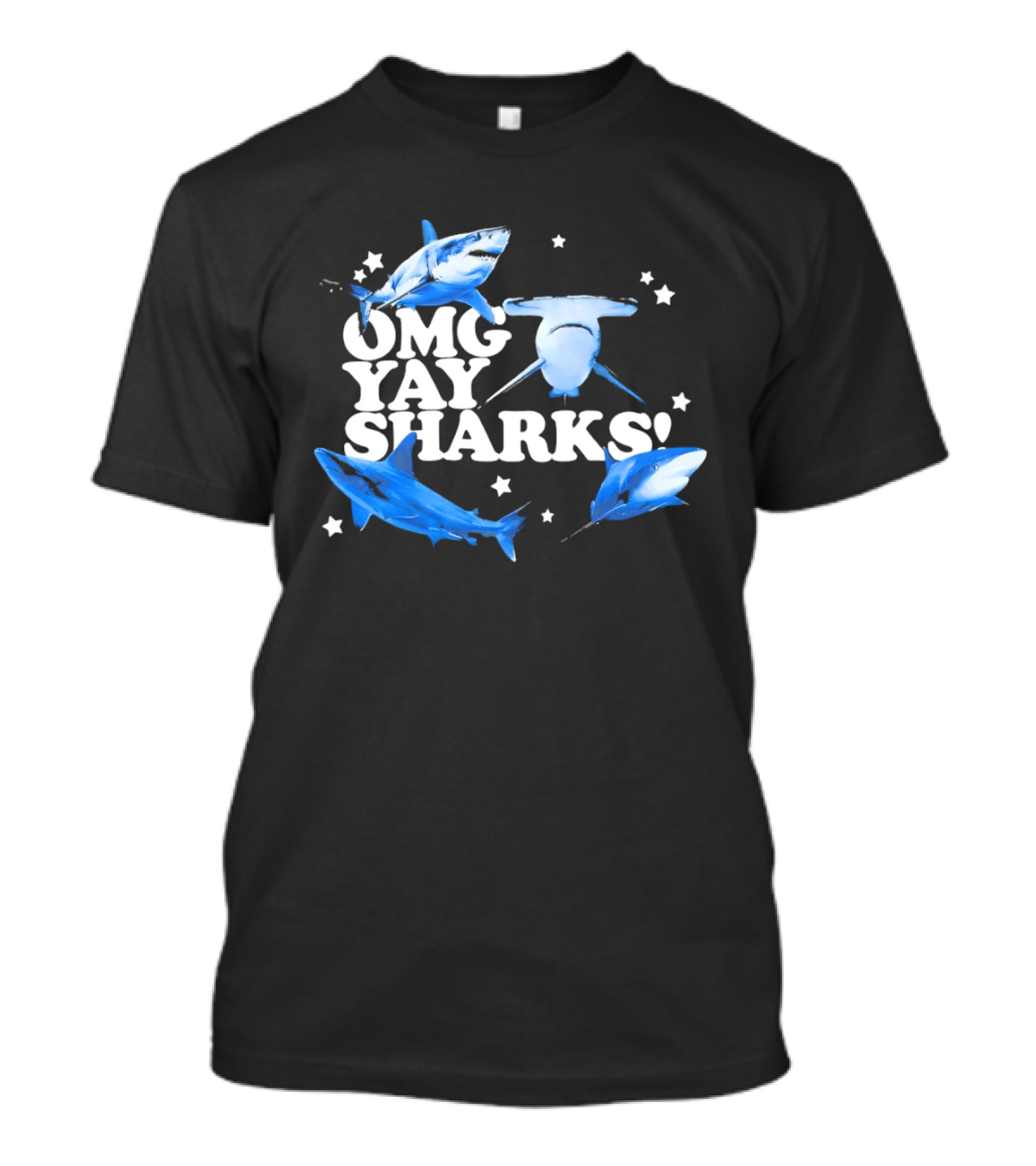 OMG Yay Sharks Exciting Ocean Adventure Enthusiasts T-Shirt