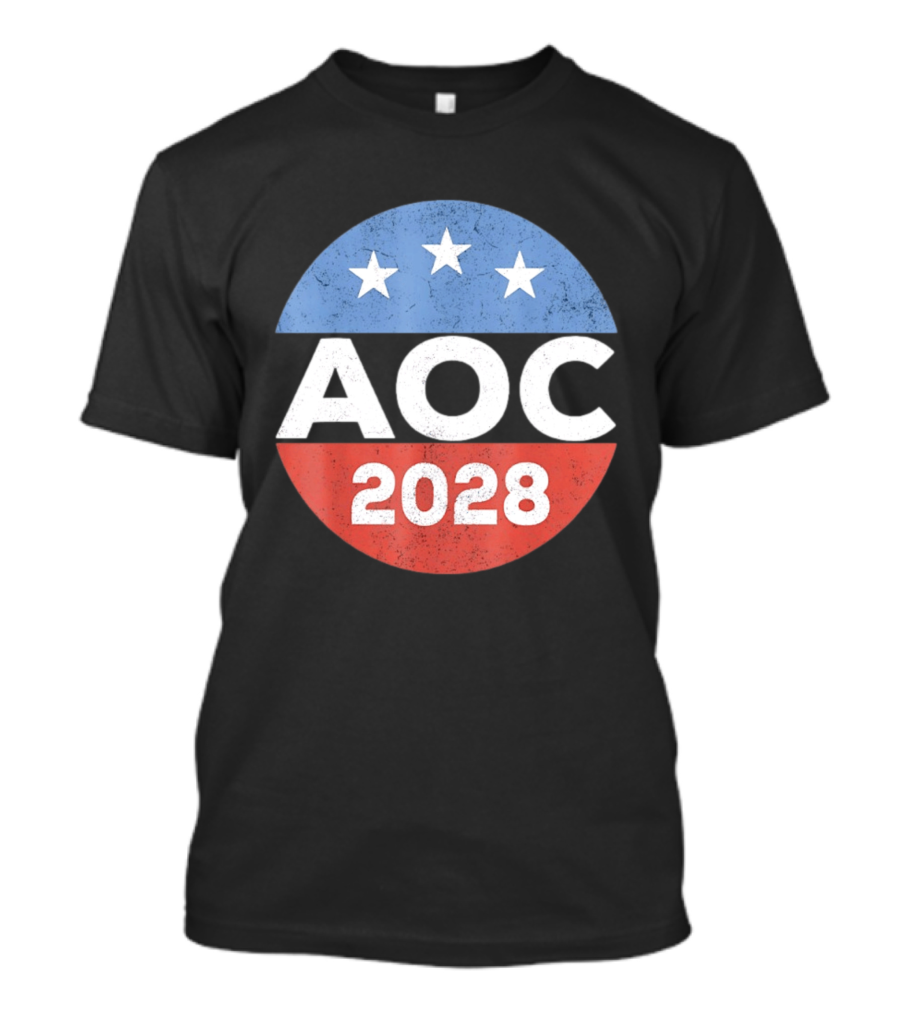 AOC 2028 Campaign Stars Political Election T-Shirt