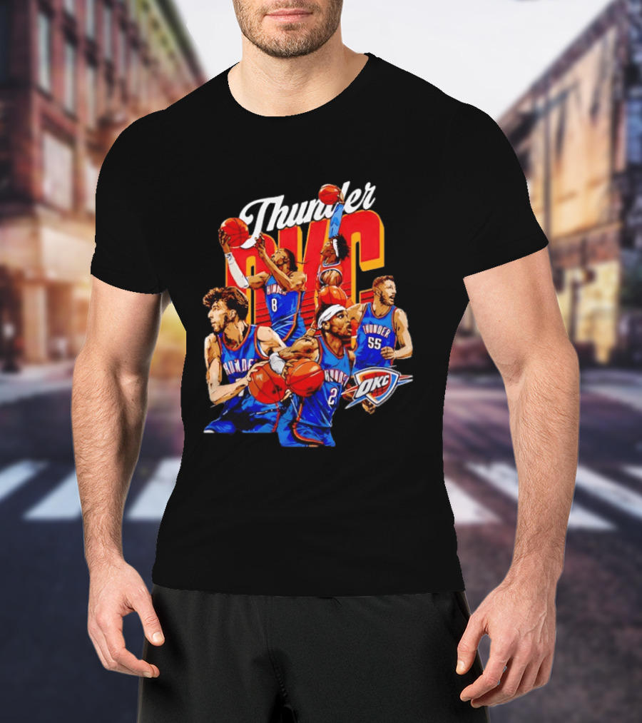 Shai Gilgeous Alexander OKC Thunder Basketball Team Players T-Shirt