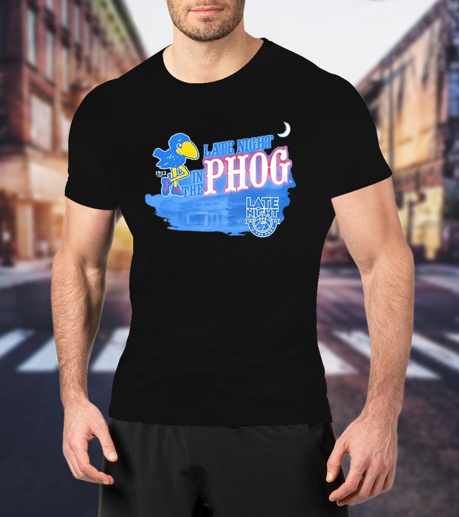 Late Night In The Phog Kansas Jayhawks Since 1912 Basketball Tradition T-Shirt