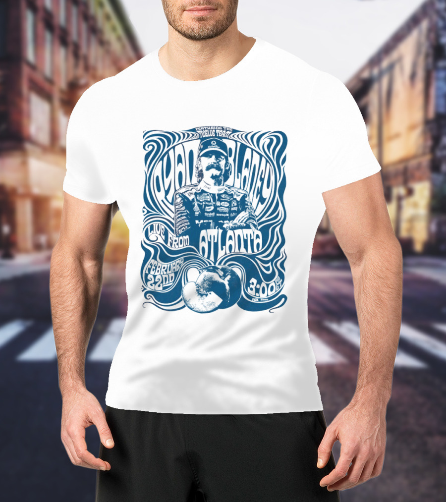 Ryan Blaney Live From Atlanta February 22nd 3:00 Dark Horse Team Penske T-Shirt