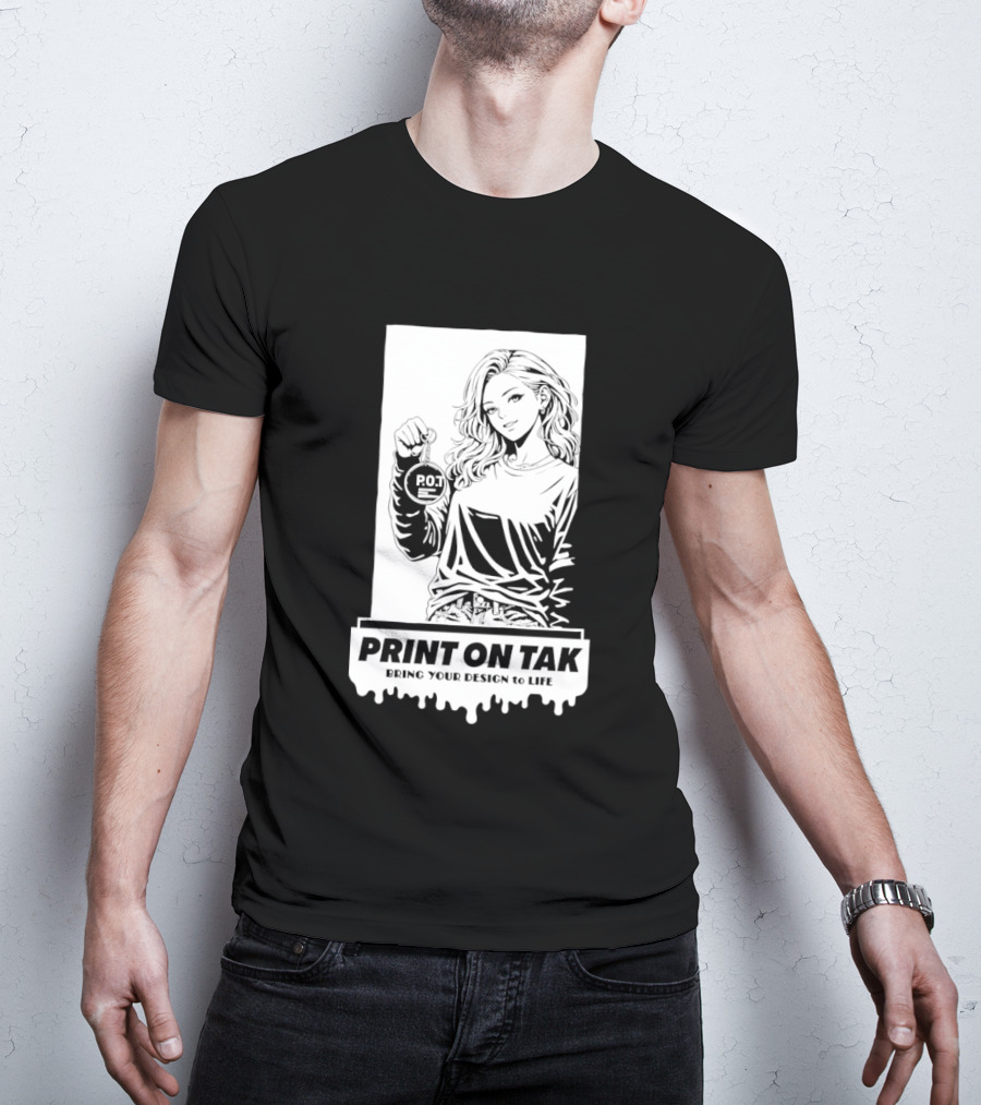 PRINT ON TAK Beautiful Girl Holding POT Bring Your Vision To Life T-Shirt
