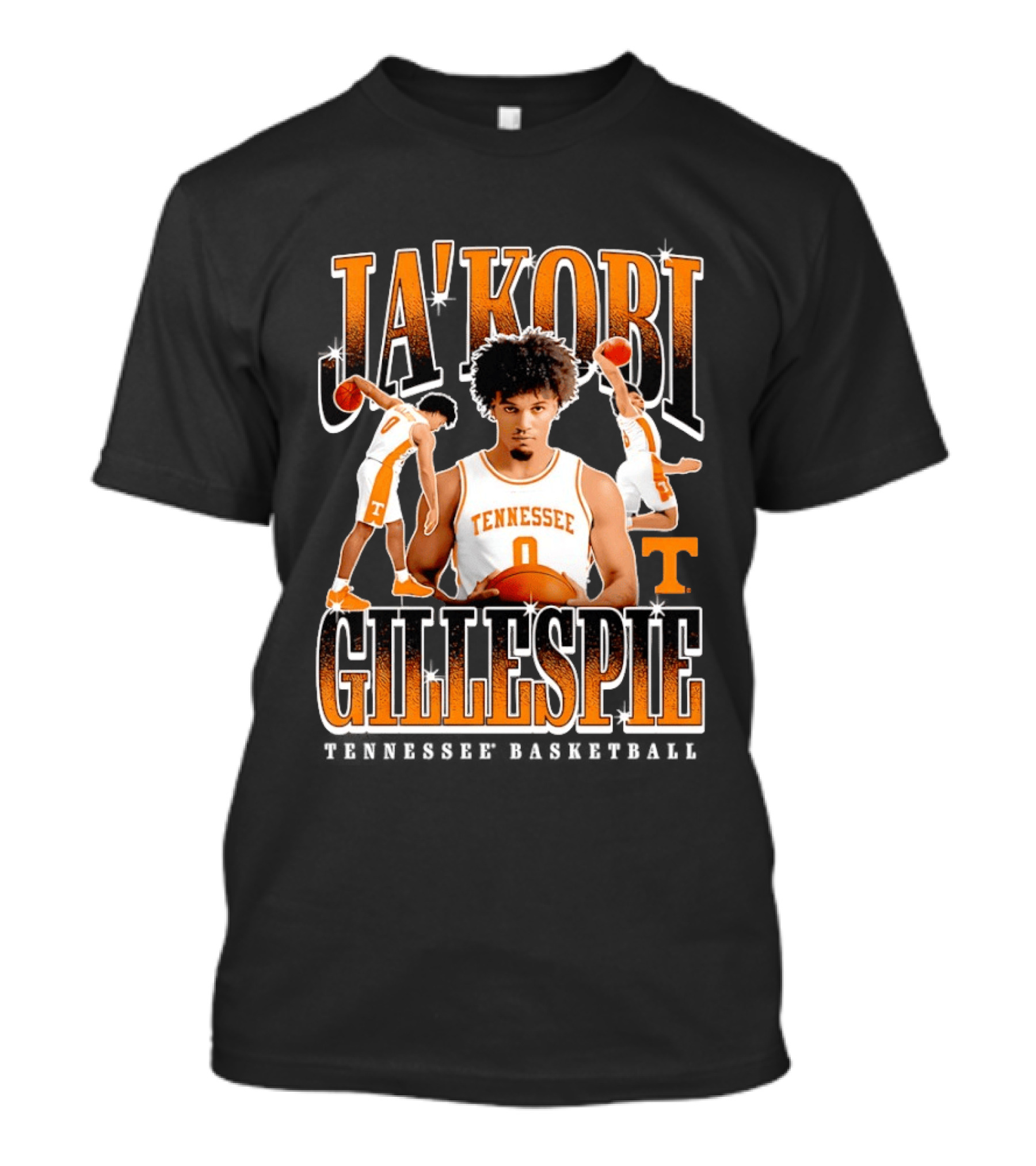 Ja'Kobi Gillespie Slam Dunk Tennessee Volunteers Basketball 0 T-Shirt