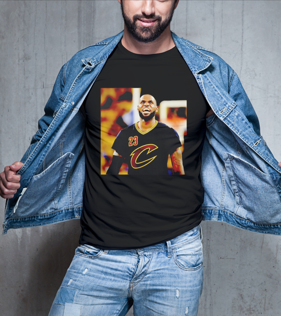 LeBron James Cleveland Cavaliers 23 Iconic Basketball Image T-Shirt
