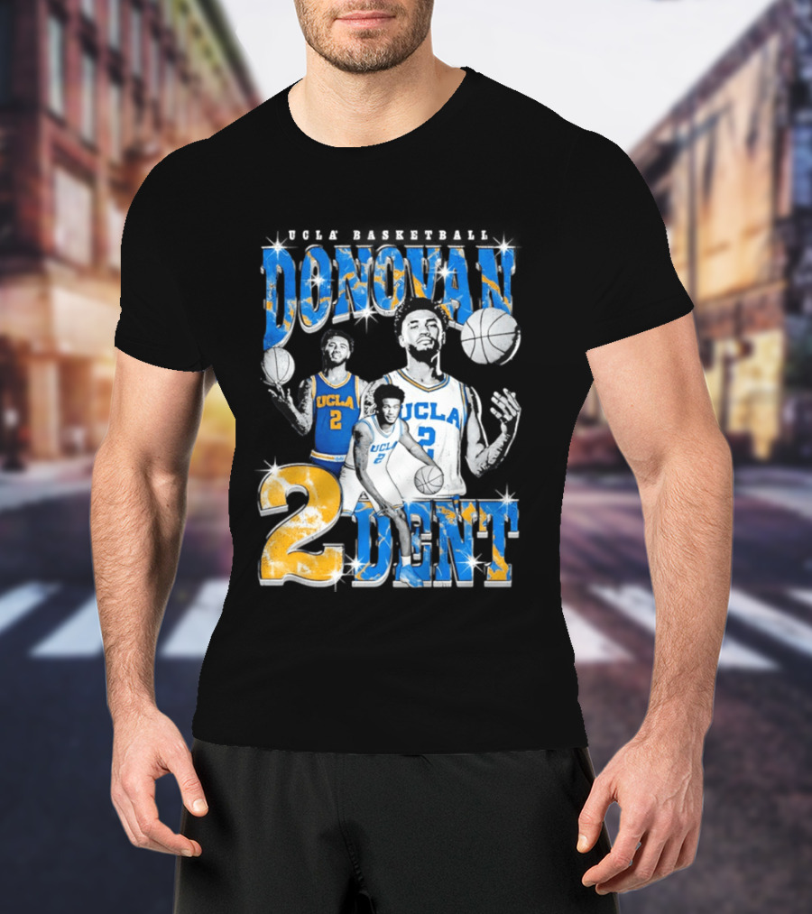 Donovan Dent 2 UCLA Bruins Basketball Player Vintage Team Spirit T-Shirt