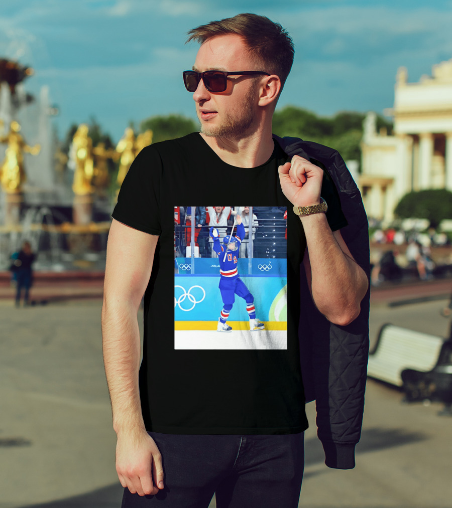 Megan Keller USA Women's Ice Hockey 2026 Olympics Celebration T-Shirt