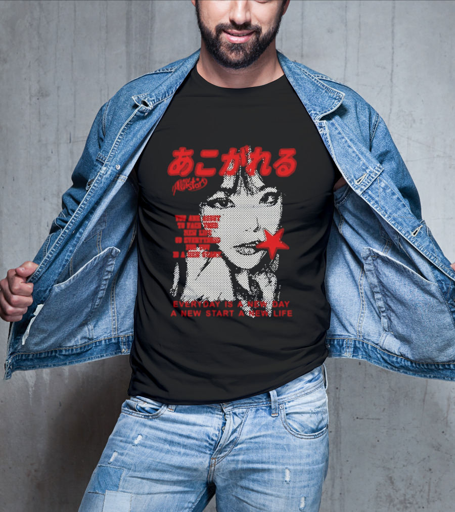 Girl Japan Everyday Is A New Day New Start New Life T-Shirt