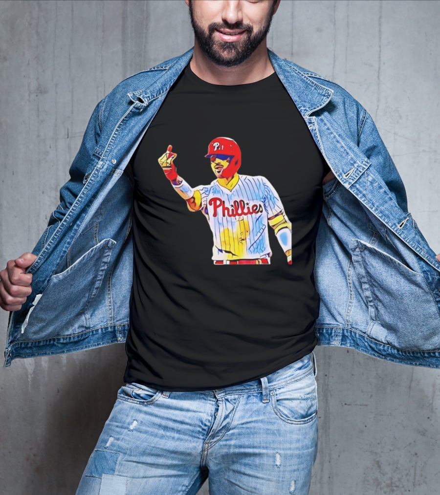 Philadelphia Phillies Nick Castellanos Gesture Baseball Moment T-Shirt