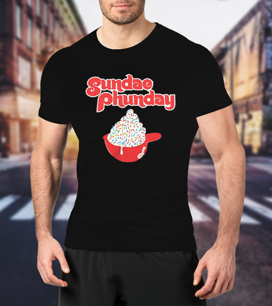Philadelphia Phillies Sundae Phunday Ice Cream Helmet Sprinkle Delight T-Shirt