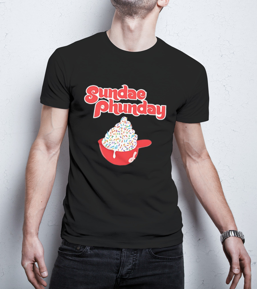 Philadelphia Phillies Sundae Phunday Ice Cream Helmet Sprinkle Delight T-Shirt