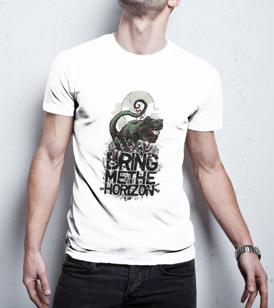 Dinosaur Bring Me The Horizon Spiral Tail T-Shirt