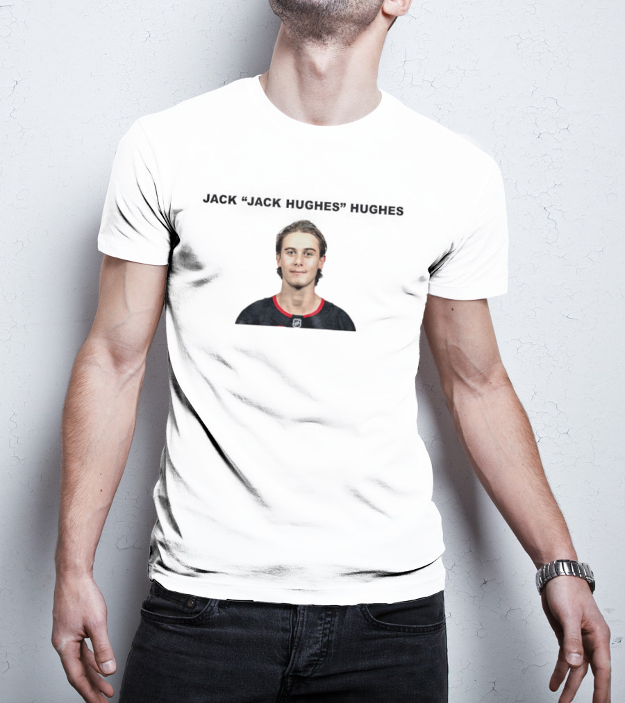 Jack Jack Hughes Hughes NHL Player T-Shirt