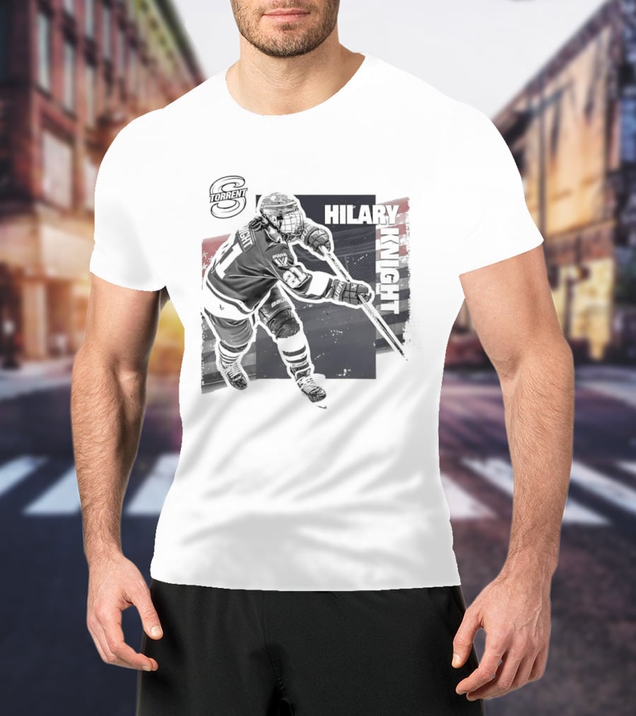 Hilary Knight Seattle Torrent Hockey Player Action T-Shirt
