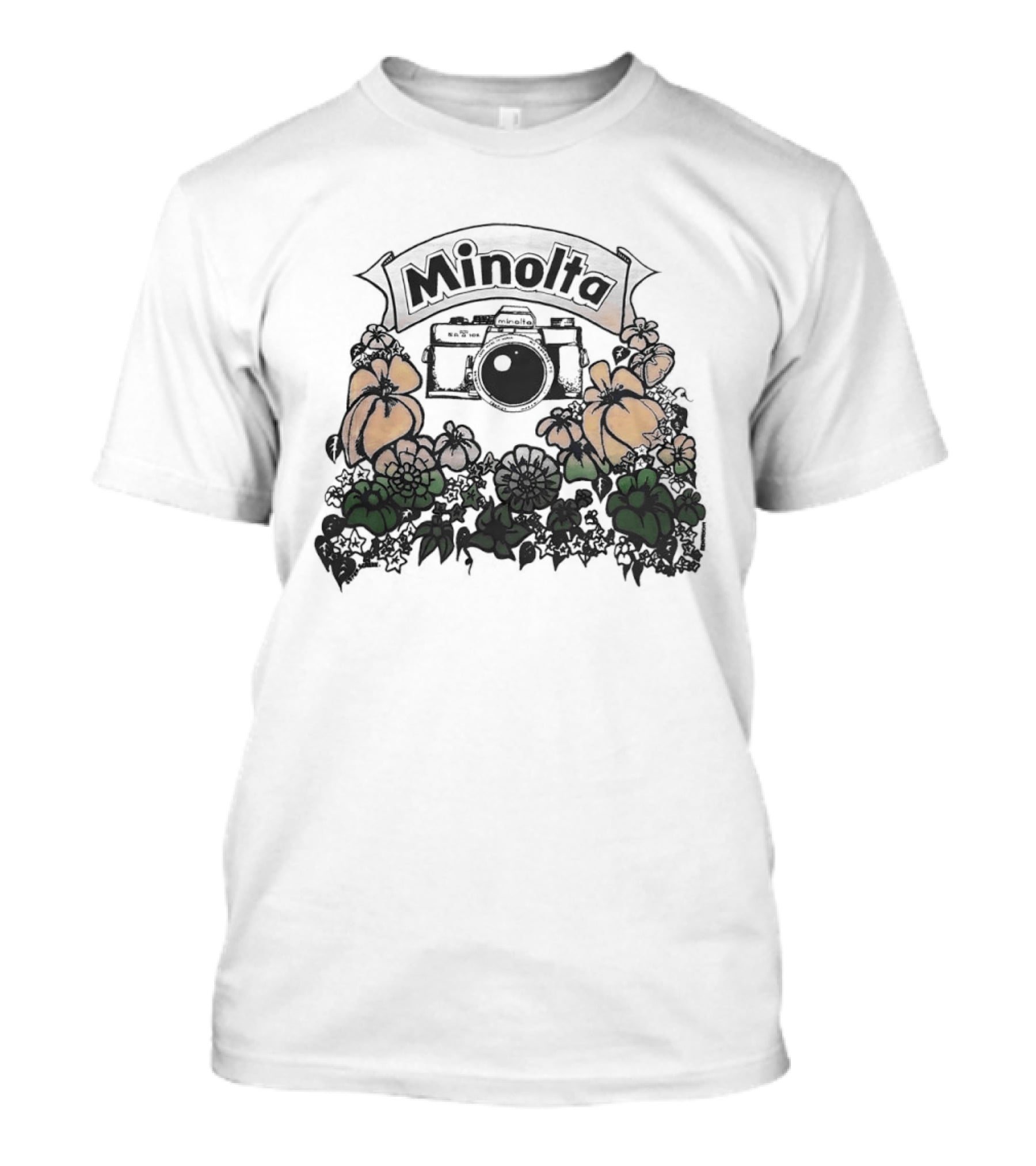 Minolta X700 Vintage Camera Floral Aesthetic T-Shirt