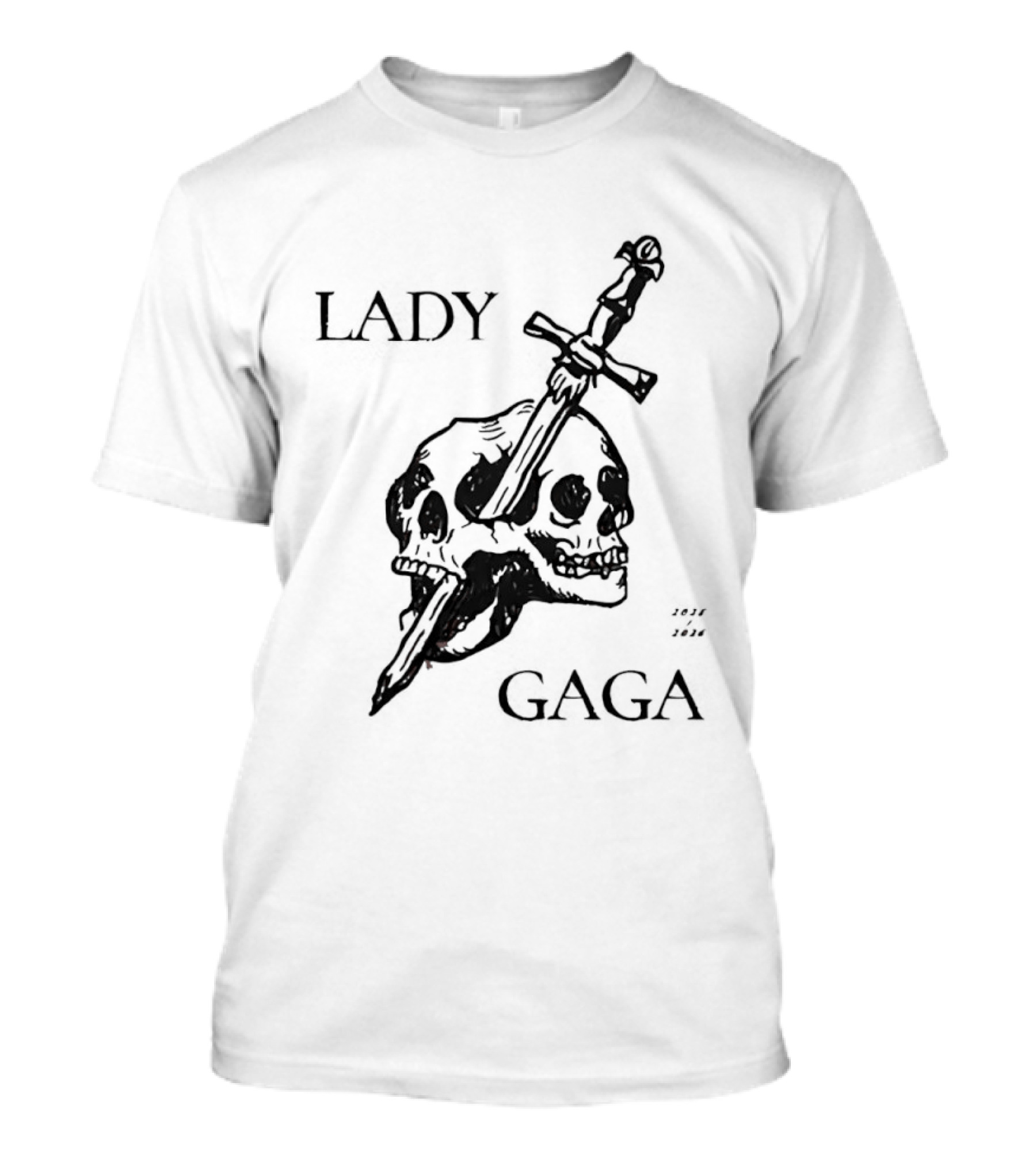 Lady Gaga Skull Sword 2026 T-Shirt