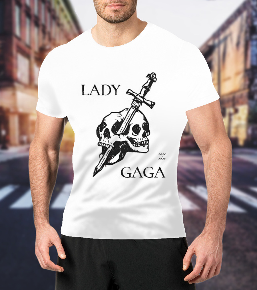 Lady Gaga Skull Sword 2026 T-Shirt