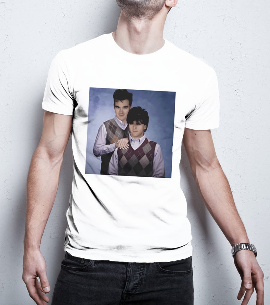 Morrissey Moz Johnny Marr Argyle Sweater Step Brothers T-Shirt