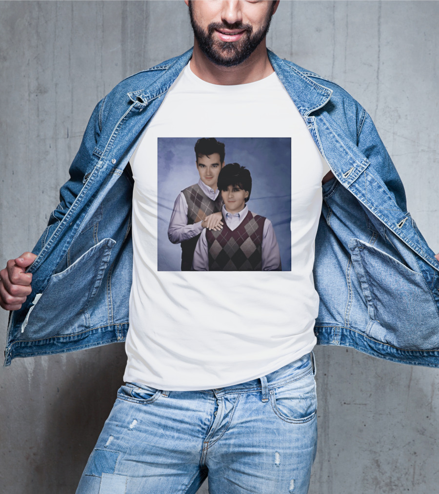 Morrissey Moz Johnny Marr Argyle Sweater Step Brothers T-Shirt