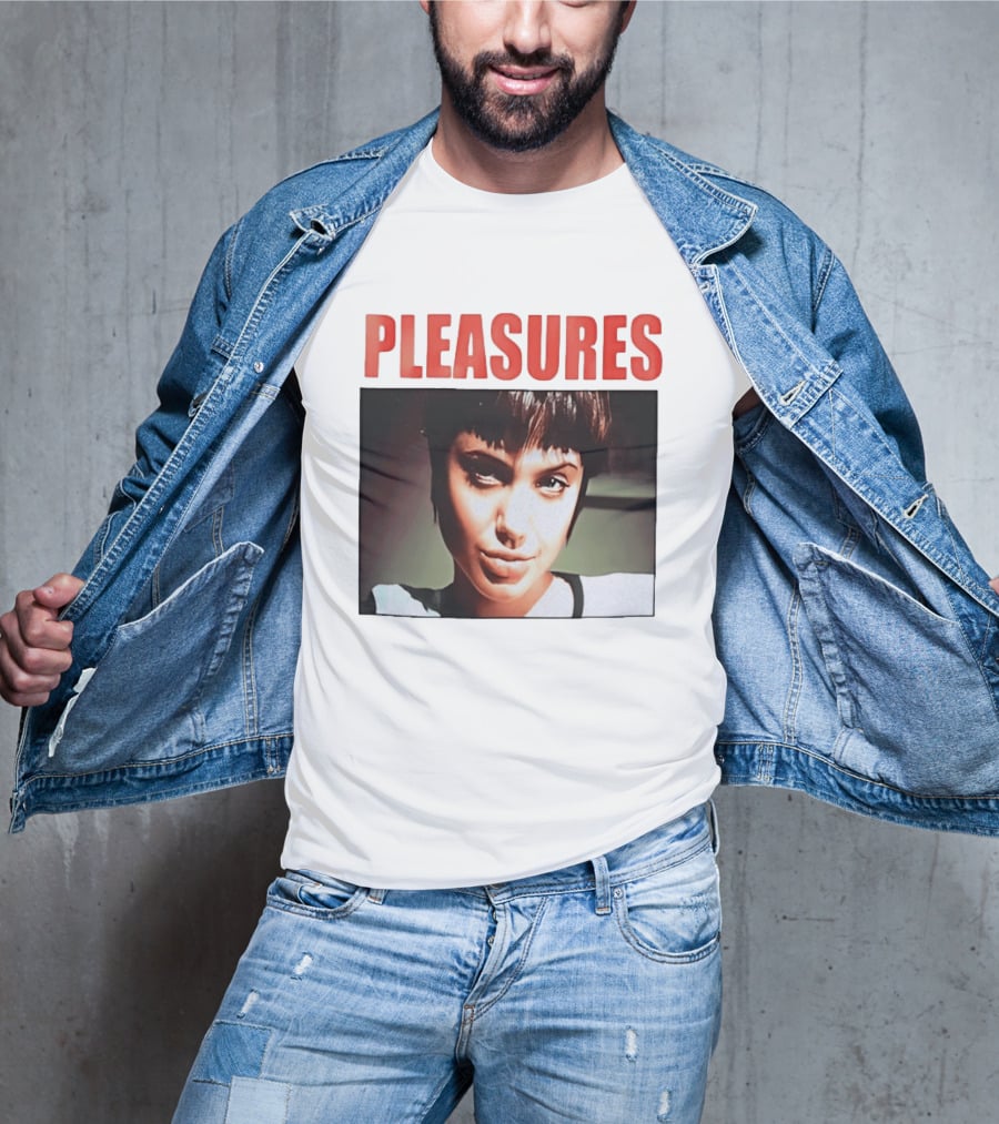 Pleasures Angelina Jolie Bold Typography Fashion T-Shirt
