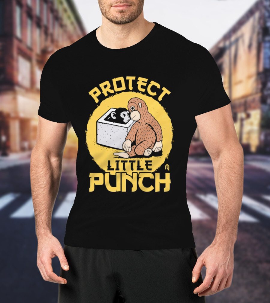 Protect Little Punch The Monkey T-Shirt