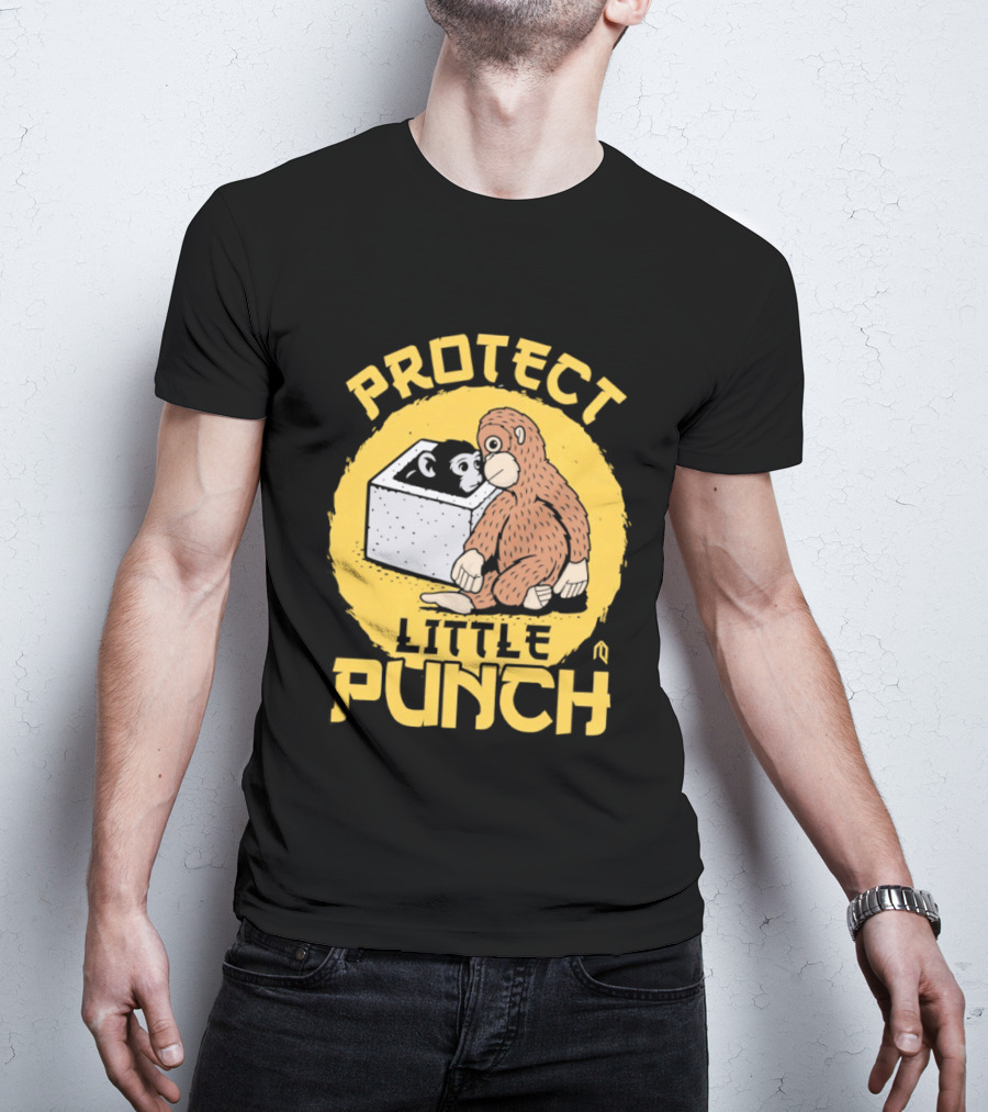 Protect Little Punch The Monkey T-Shirt
