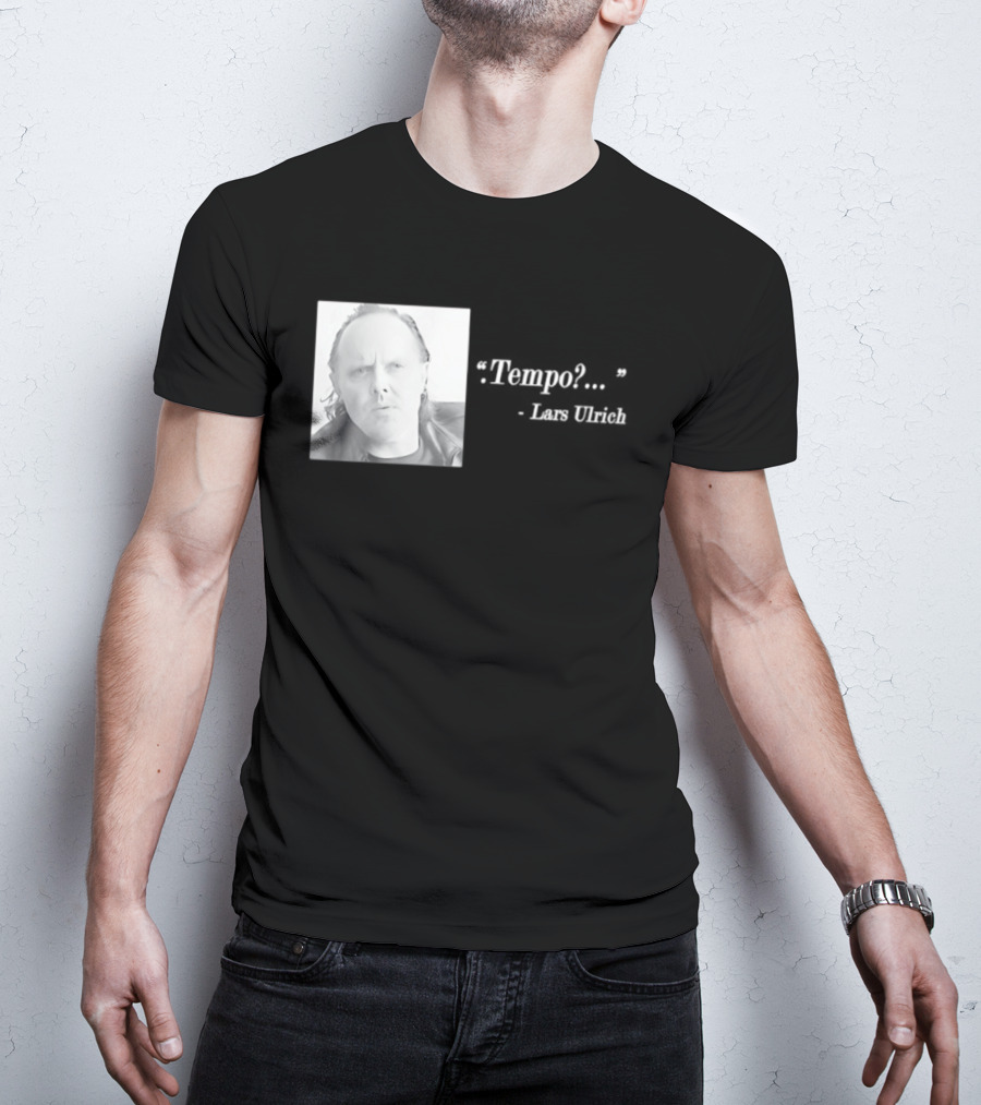 Lars Ulrich Tempo Vintage Style Photo T-Shirt