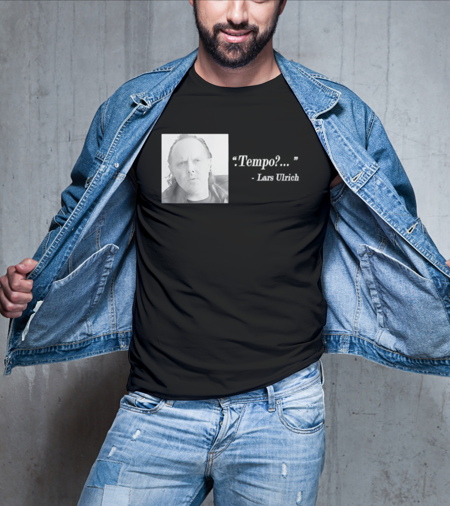 Lars Ulrich Tempo Vintage Style Photo T-Shirt