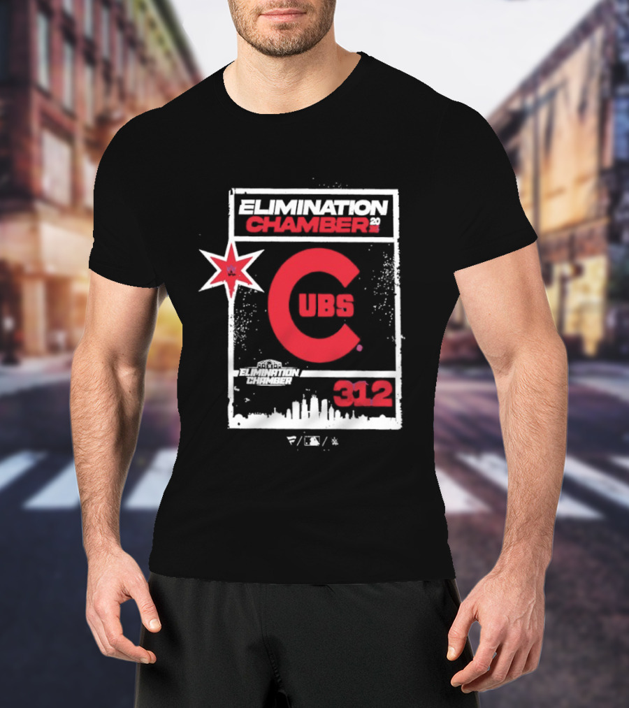 WWE Elimination Chamber 2026 Chicago Cubs Crossover Event T-Shirt