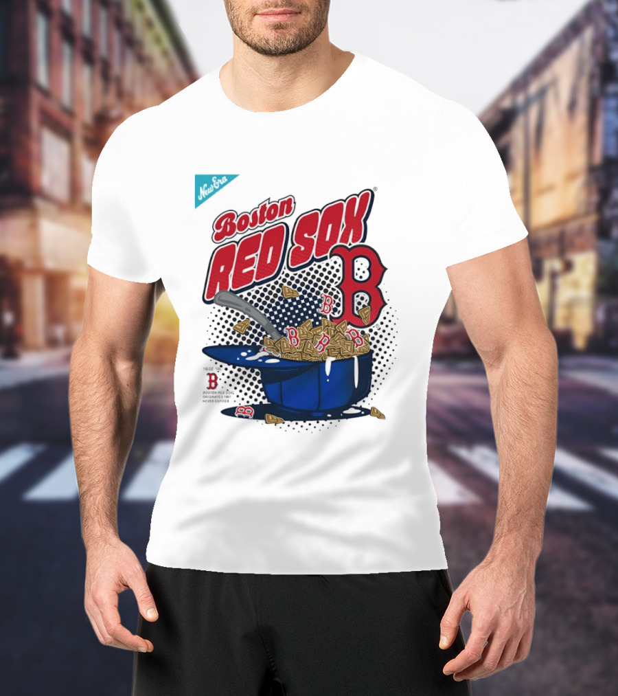 Boston Red Sox B Cap With Cereal Bowl T-Shirt