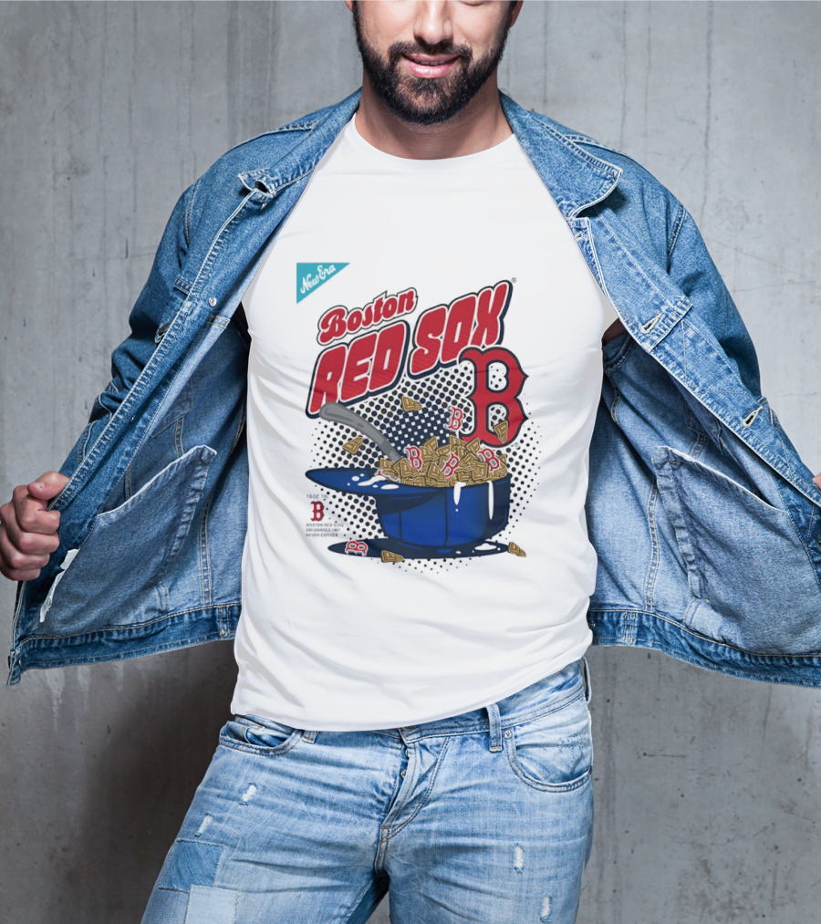 Boston Red Sox B Cap With Cereal Bowl T-Shirt