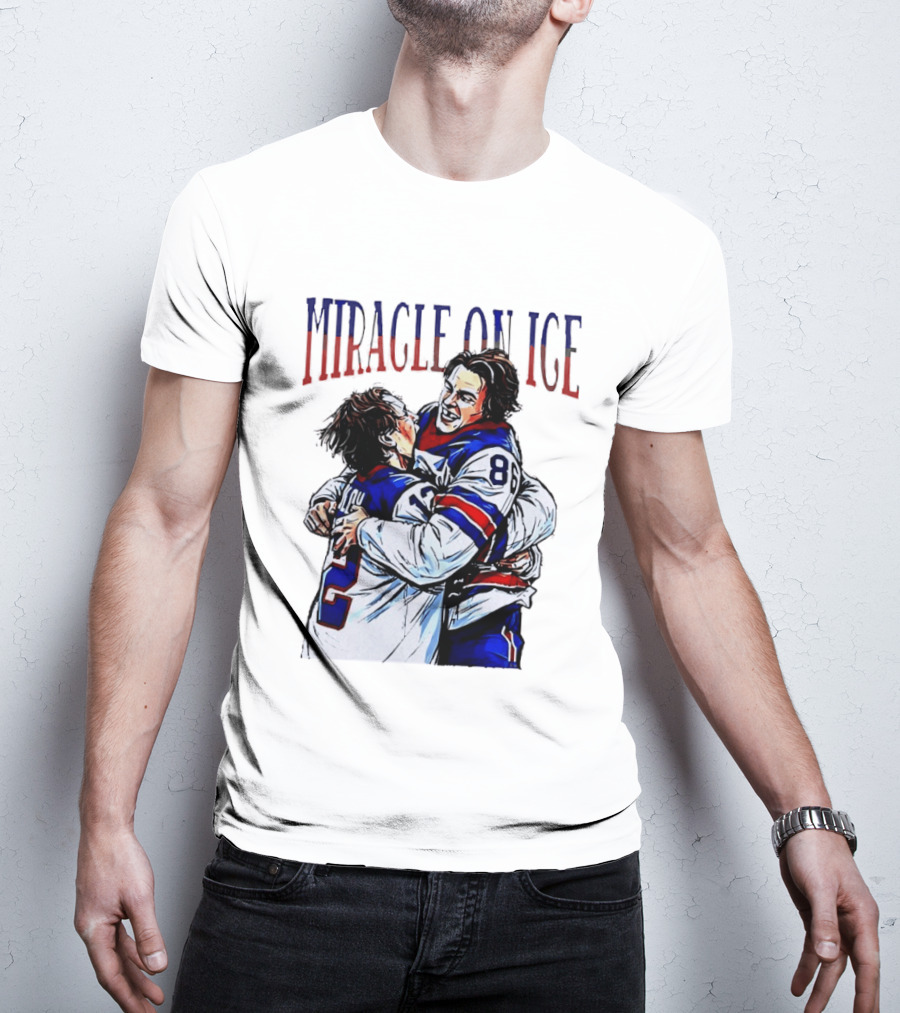 Miracle On ICE Jack Hughes Quinn Hughes USA Olympic Hockey Hug T-Shirt