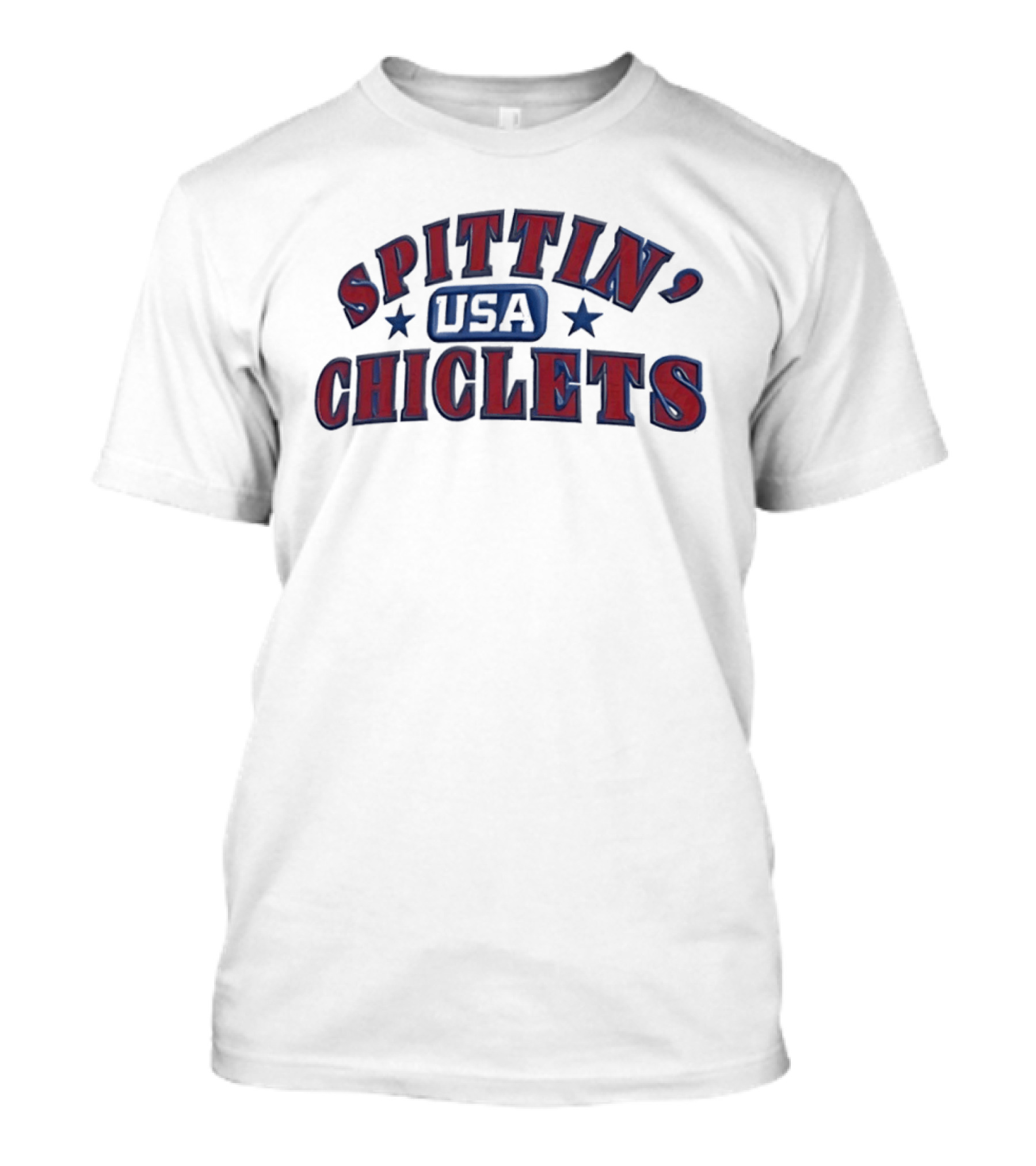 Spittin Chiclets USA Stars Arch Red White Blue T-Shirt