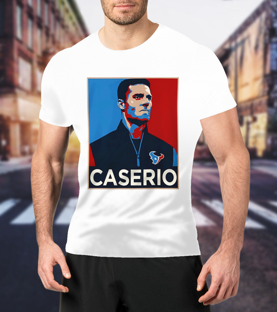 Caserio Houston Texans Bold Red Blue T-Shirt