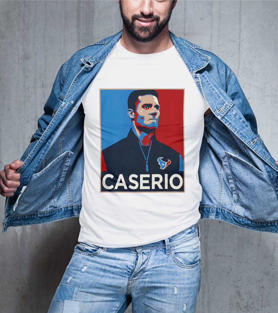 Caserio Houston Texans Bold Red Blue T-Shirt