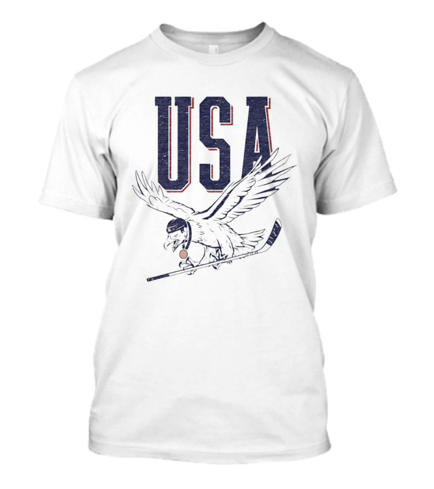 USA Eagle Hockey Stick T-Shirt
