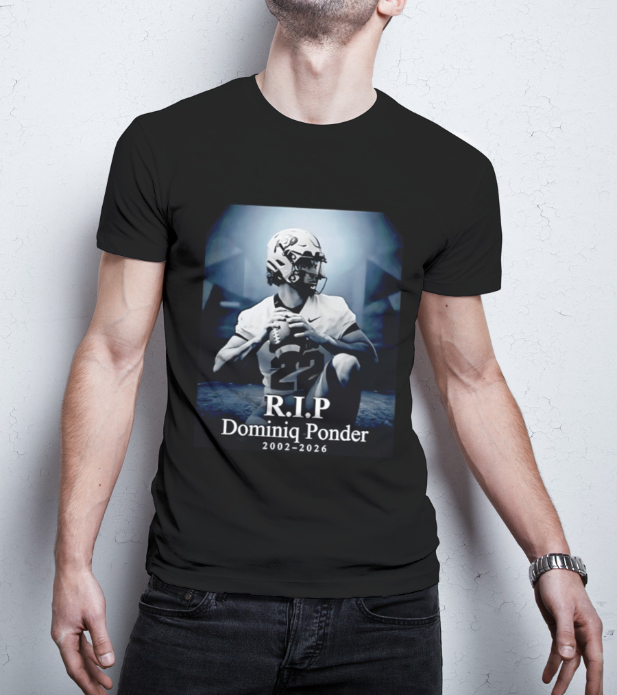 RIP Dominiq Ponder 2002 2026 Football T-Shirt