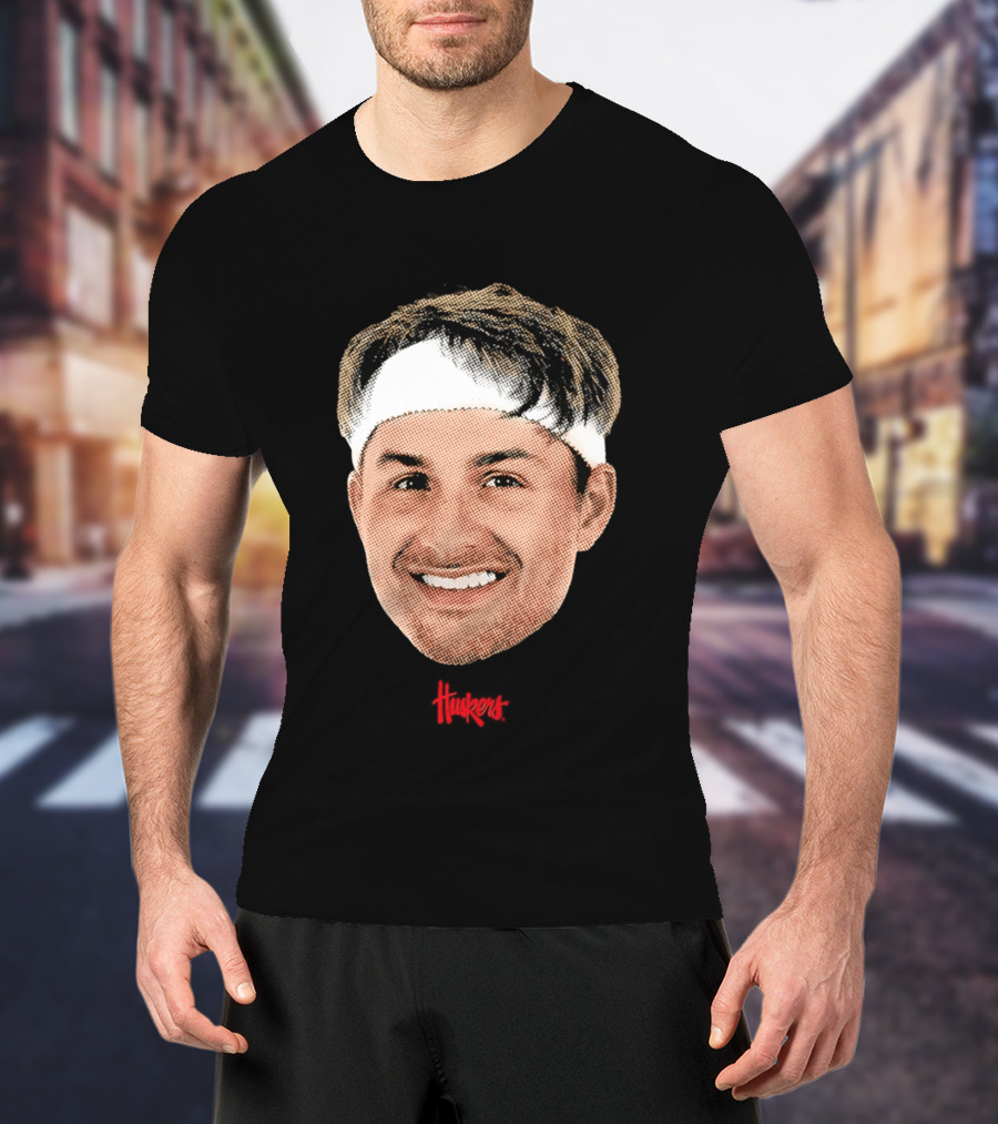 Samuel Hoiberg Nebraska Cornhuskers Big Head Unisex Basketball Fan T-Shirt