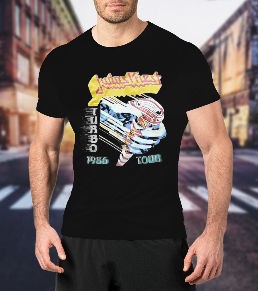 Judas Priest Turbo 1986 Tour Vintage Rock Music Memorabilia T-Shirt