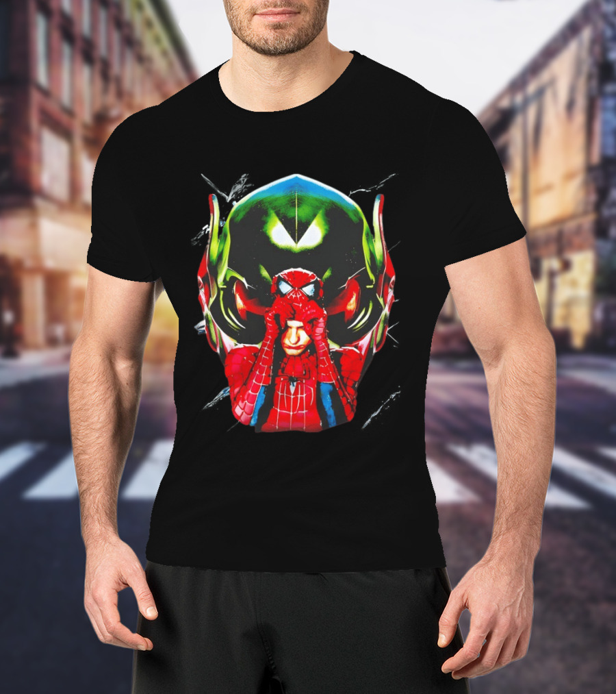 Spiderman Green Goblin Mask T-Shirt