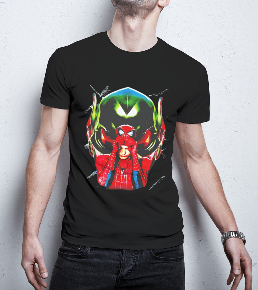 Spiderman Green Goblin Mask T-Shirt