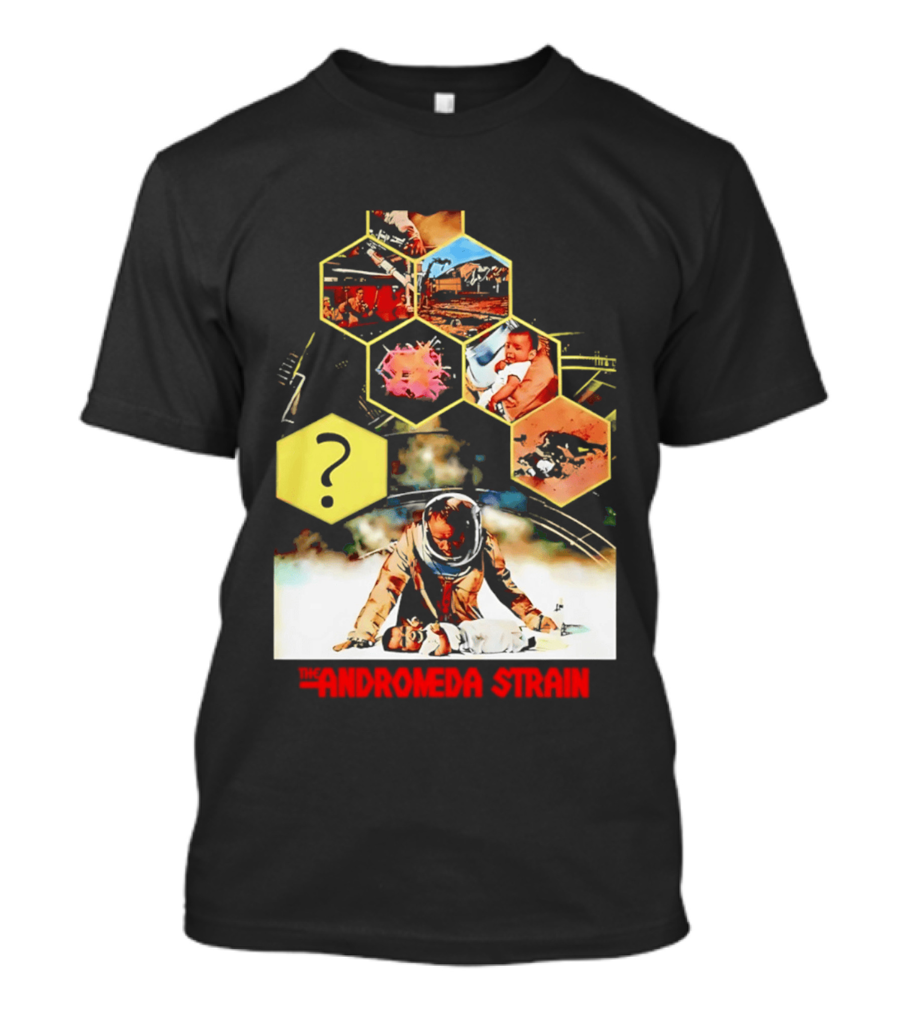 The Andromeda Strain Hexagonal Imagery And Mystery T-Shirt
