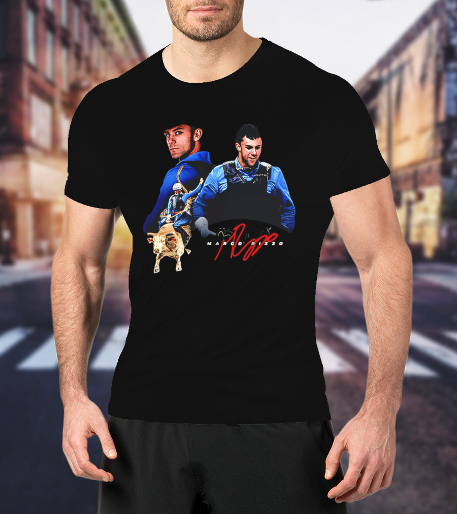 Marco Rizzo Bull Rider Champion Moment T-Shirt