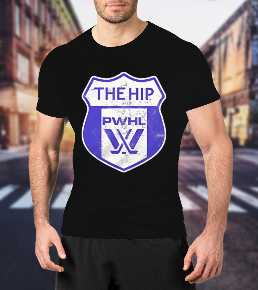 The Hip PWHL Hockey Badge Crest T-Shirt